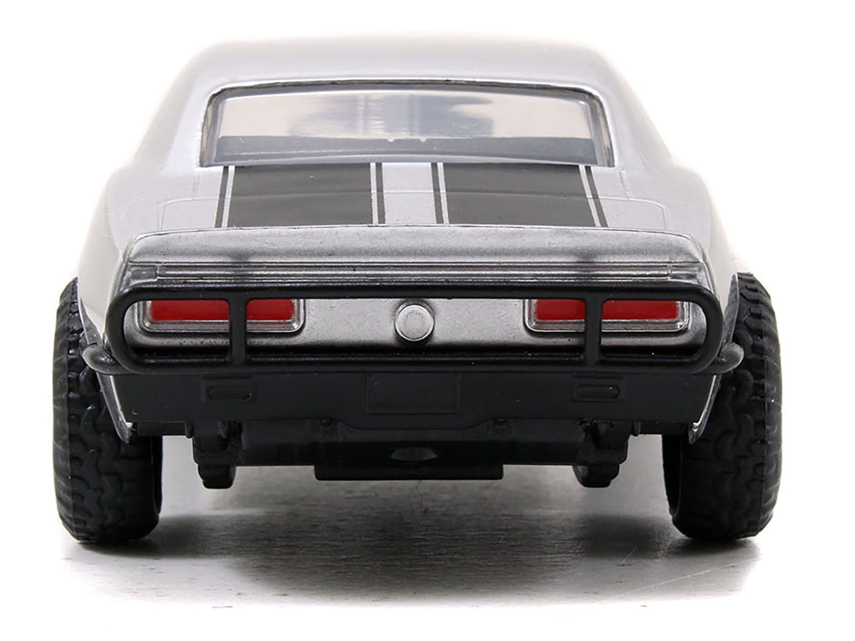 Roman's Chevrolet Camaro Z/28 Silver with Black Stripes 'Fast & Furious 7' (2015) Movie 1/32 Diecast Model Car by Jada