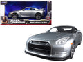Brian's Nissan GT-R (R35) Silver 'Fast & Furious' Movie 1/24 Diecast Model Car by Jada