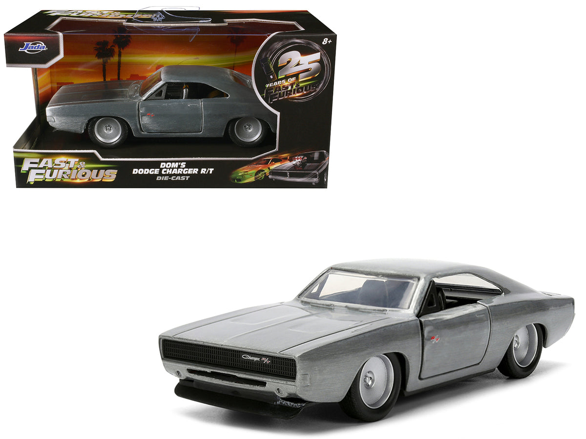 Dom's Dodge Charger R/T Raw Metal 'Fast & Furious 7' (2015) Movie 1/32 Diecast Model Car by Jada