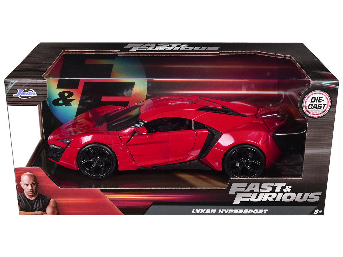 Lykan Hypersport Red 'Fast & Furious 7' (2015) Movie 1/24 Diecast Model Car by Jada