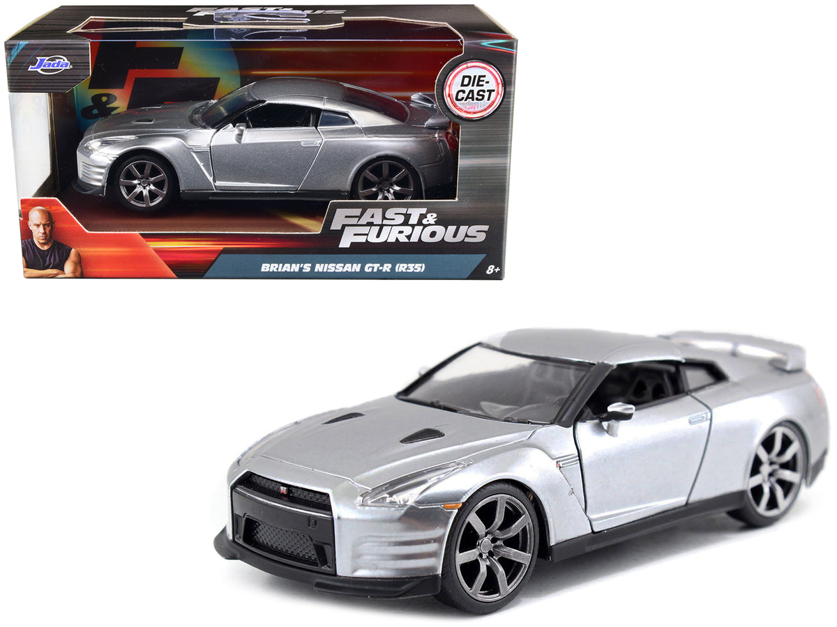 Brian's Nissan GT-R (R35) Silver Metallic 'Fast & Furious' Movie 1/32 Diecast Model Car by Jada