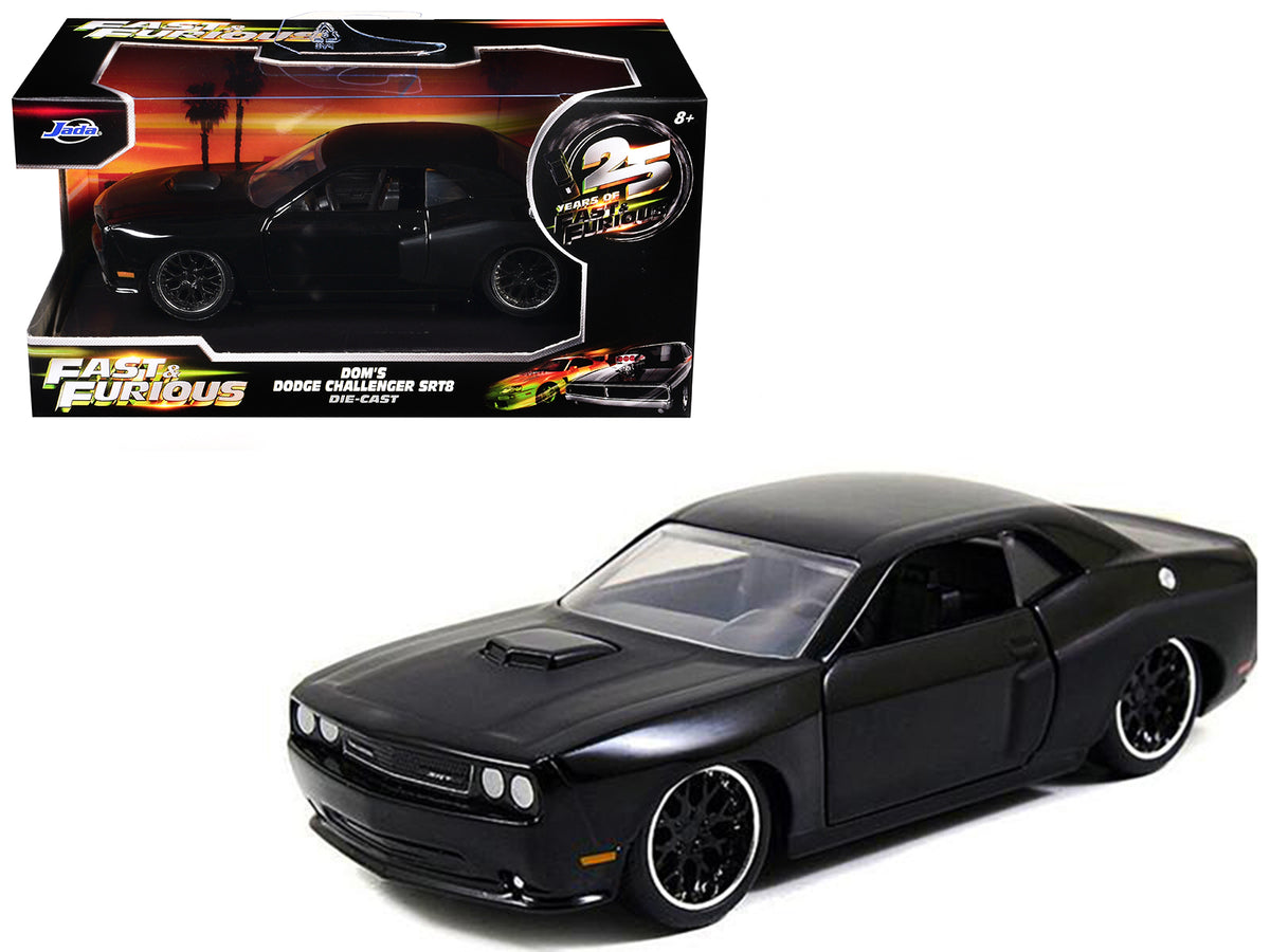 Dom's Dodge Challenger SRT8 Black 'Fast & Furious' Movie 1/32 Diecast Model Car by Jada