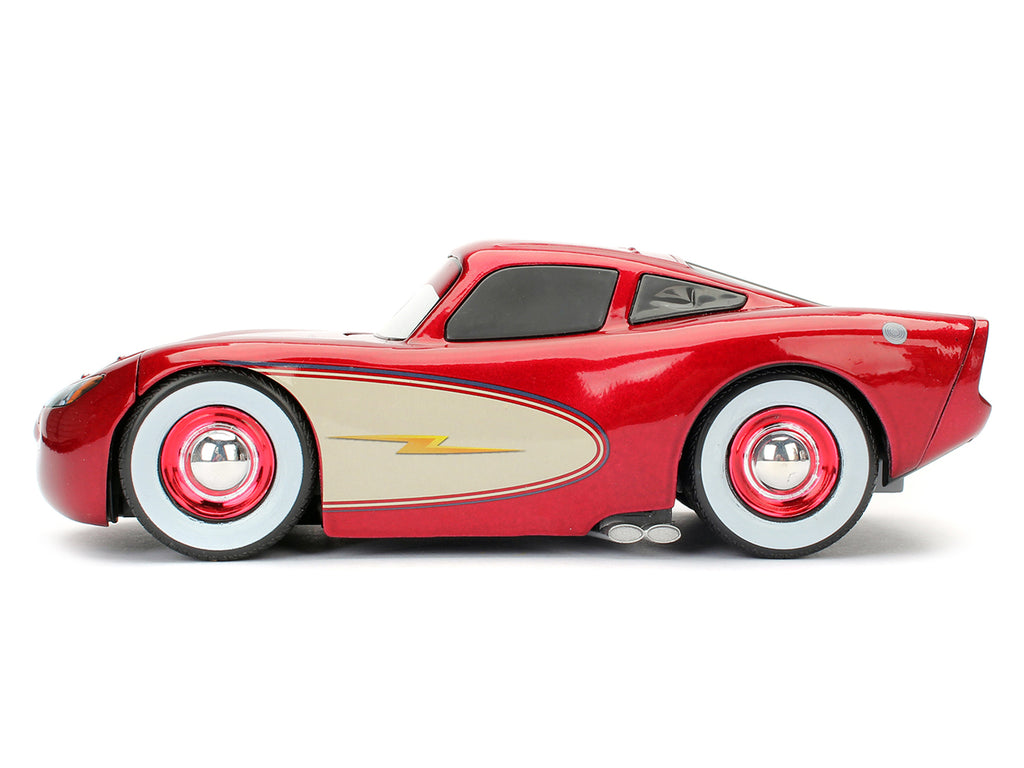Cruising Lightning McQueen Red Metallic with Extra Wheels Disney & Pixar 'Cars' Movie 'Hollywood Rides' Series Diecast Model Car by Jada