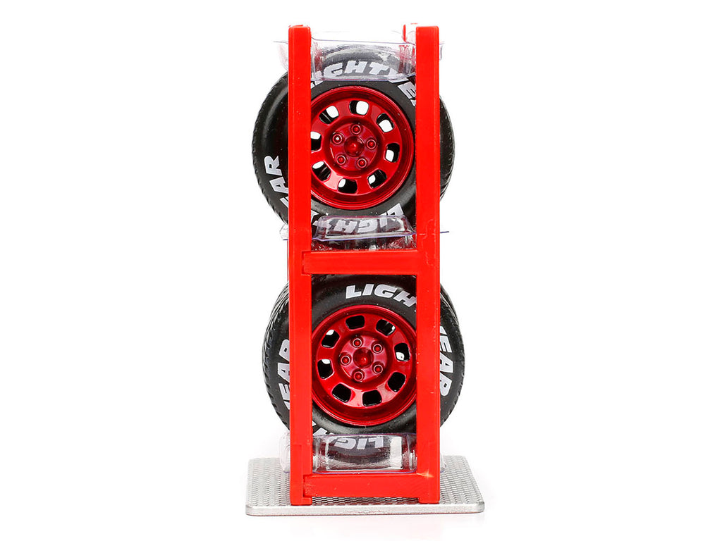 Cruising Lightning McQueen Red Metallic with Extra Wheels Disney & Pixar 'Cars' Movie 'Hollywood Rides' Series Diecast Model Car by Jada
