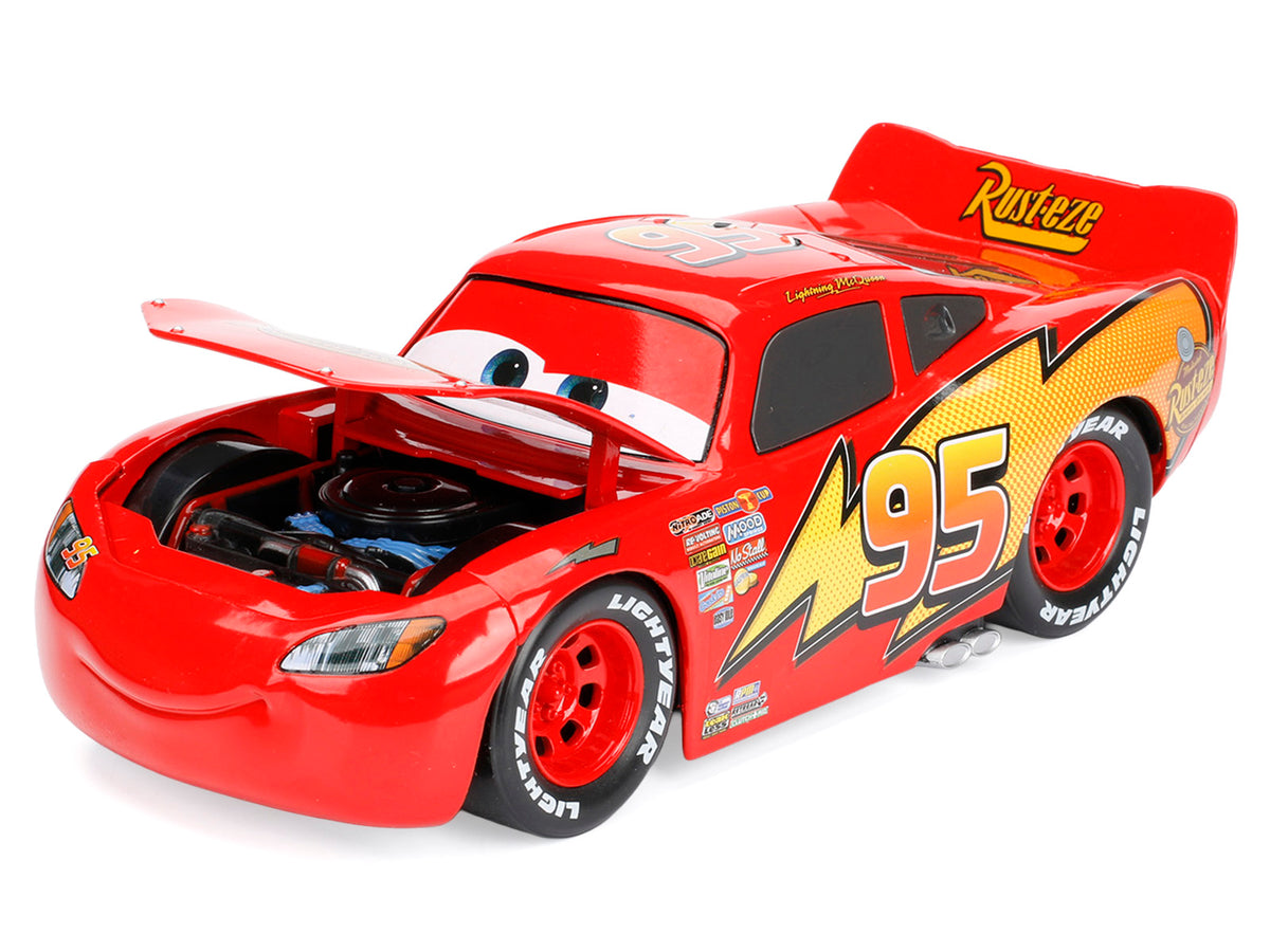 Lightning McQueen #95 Red Disney & Pixar 'Cars' Movie 'Hollywood Rides' Series Diecast Model Car by Jada