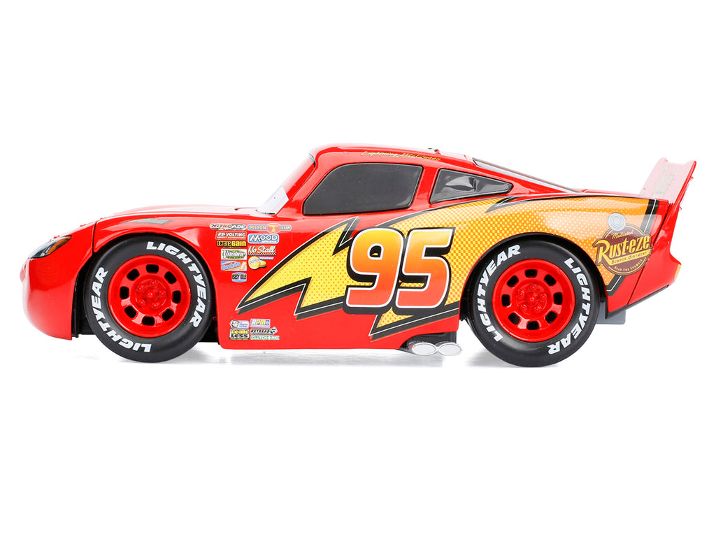 Lightning McQueen #95 Red Disney & Pixar 'Cars' Movie 'Hollywood Rides' Series Diecast Model Car by Jada