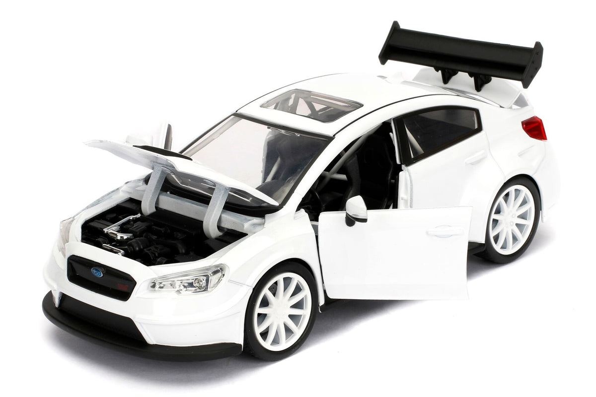 Mr. Little Nobody's Subaru WRX STI White 'Fast & Furious F8: The Fate of the Furious' Movie 1/24 Diecast Model Car  by Jada