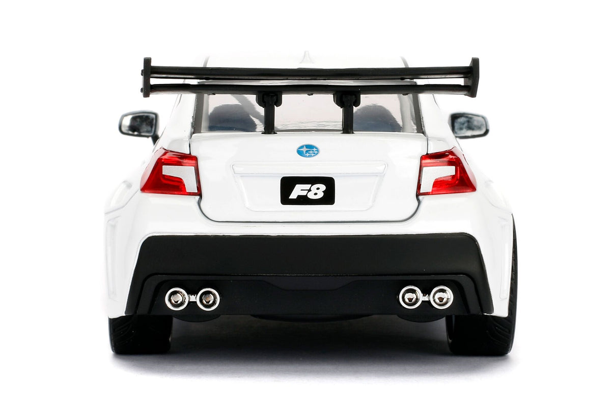 Mr. Little Nobody's Subaru WRX STI White 'Fast & Furious F8: The Fate of the Furious' Movie 1/24 Diecast Model Car  by Jada