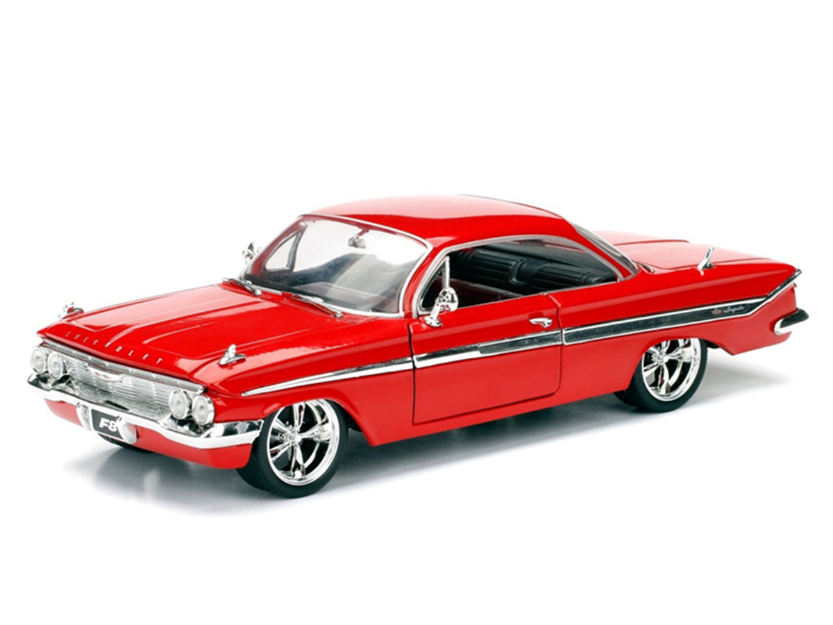 Dom's Chevrolet Impala Red 'Fast & Furious F8: The Fate of the Furious' (2017) Movie '25 Years of Fast & Furious' Series 1/24 Diecast Model Car by Jada