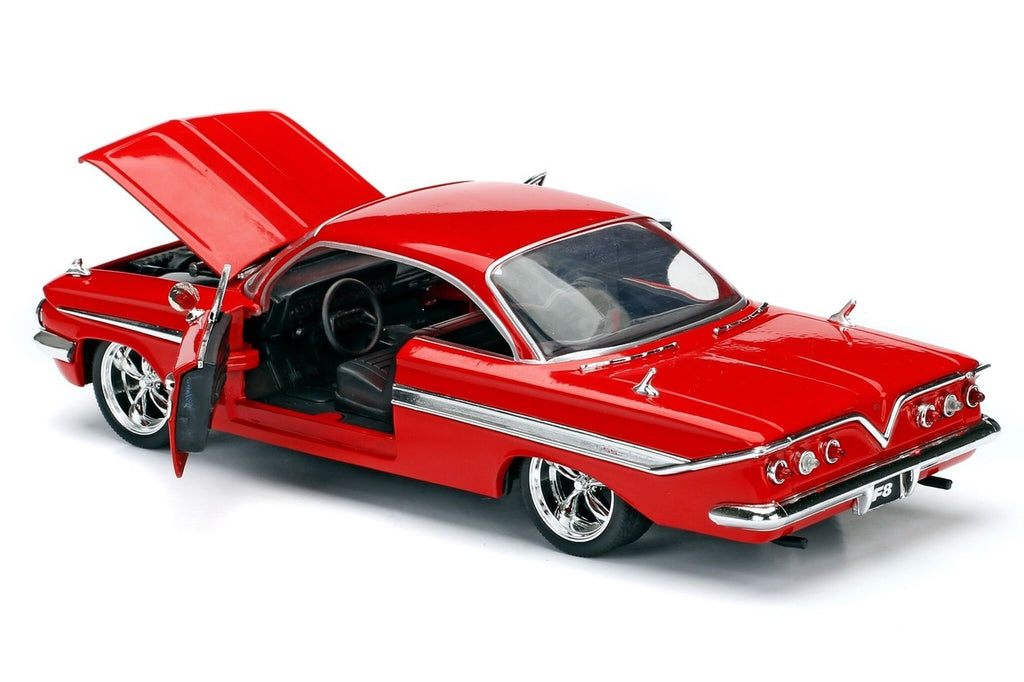 Dom's Chevrolet Impala Red 'Fast & Furious F8: The Fate of the Furious' (2017) Movie '25 Years of Fast & Furious' Series 1/24 Diecast Model Car by Jada