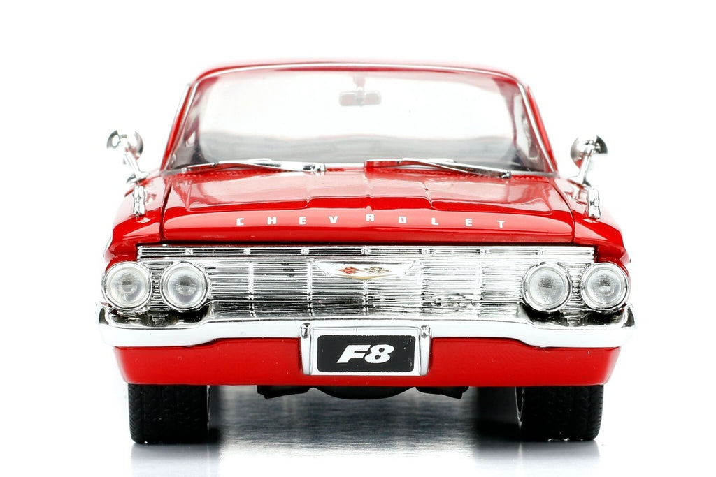 Dom's Chevrolet Impala Red 'Fast & Furious F8: The Fate of the Furious' (2017) Movie '25 Years of Fast & Furious' Series 1/24 Diecast Model Car by Jada