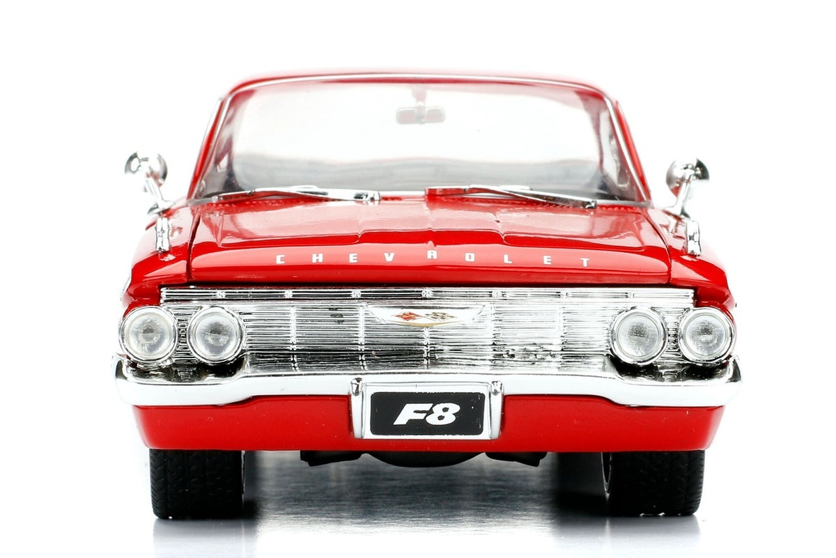 Dom's Chevrolet Impala Red 'Fast & Furious F8: The Fate of the Furious' (2017) Movie '25 Years of Fast & Furious' Series 1/24 Diecast Model Car by Jada