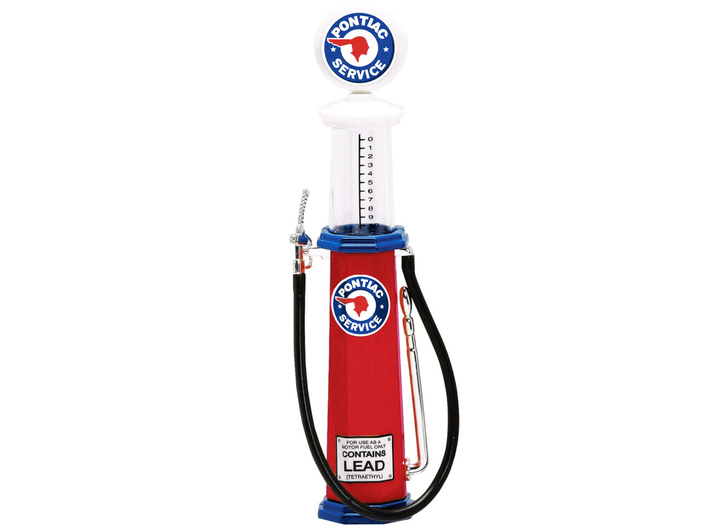 Pontiac Gasoline Vintage Gas Pump Cylinder 1/18 Diecast Replica by Road Signature