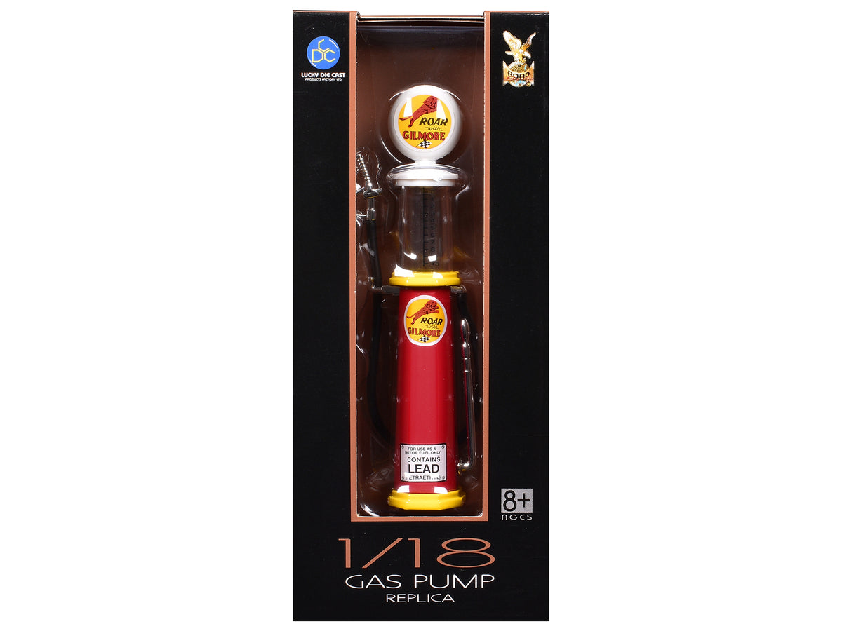 Roar Gilmore Gasoline Vintage Gas Pump Cylinder 1/18 Diecast Replica by Road Signature