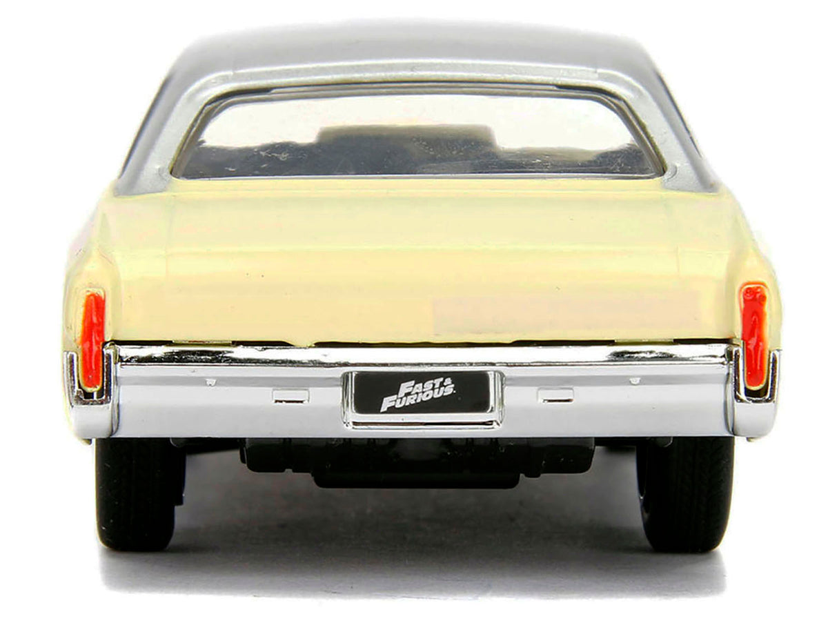 Chevrolet Monte Carlo Cream with Silver Hood and Top 'The Fast and the Furious: Tokyo Drift' (2006) Movie 'Fast & Furious' Series 1/32 Diecast Model Car by Jada