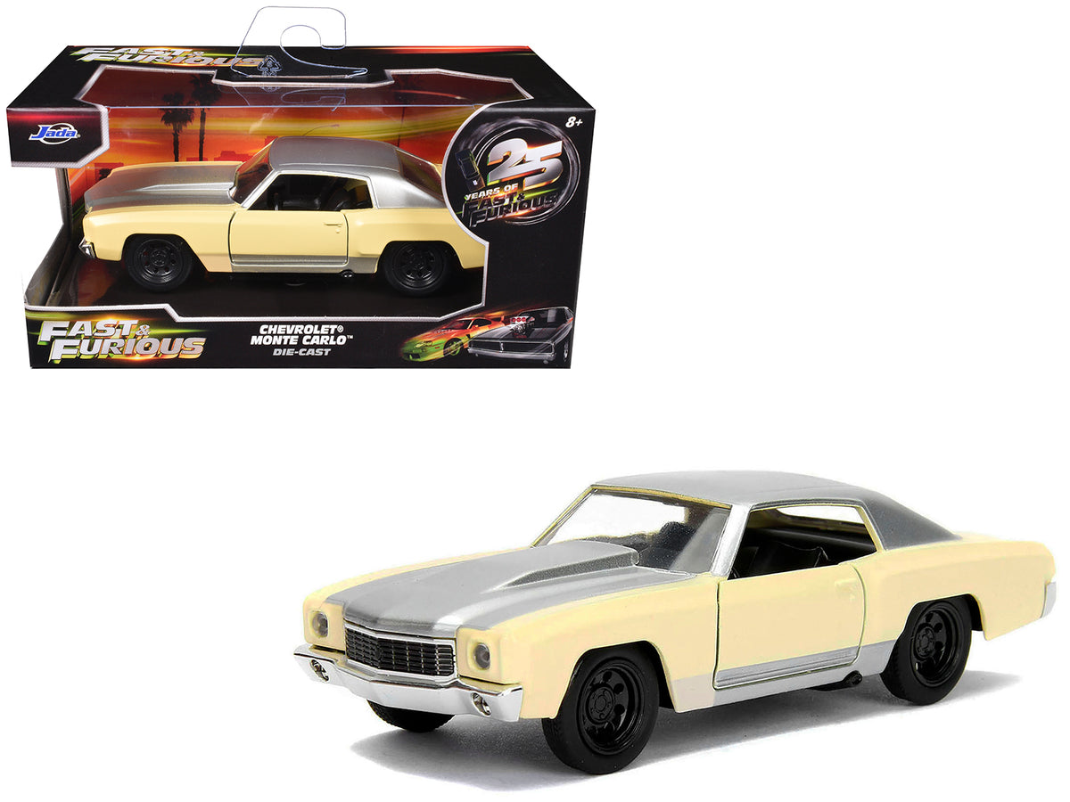 Chevrolet Monte Carlo Cream with Silver Hood and Top 'The Fast and the Furious: Tokyo Drift' (2006) Movie 'Fast & Furious' Series 1/32 Diecast Model Car by Jada