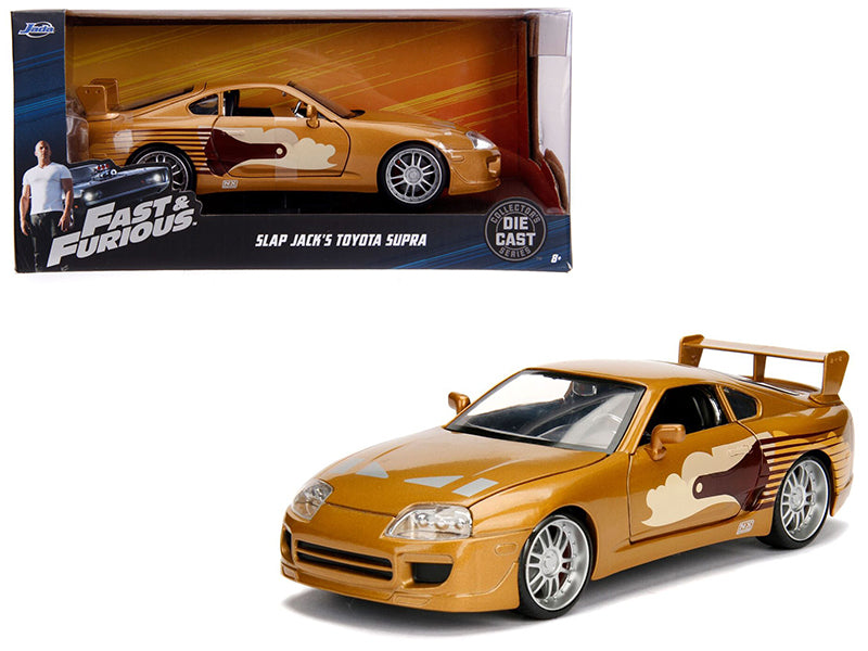 Slap Jack's Toyota Supra Gold 'Fast & Furious' Movie 1/24 Diecast Model Car by Jada