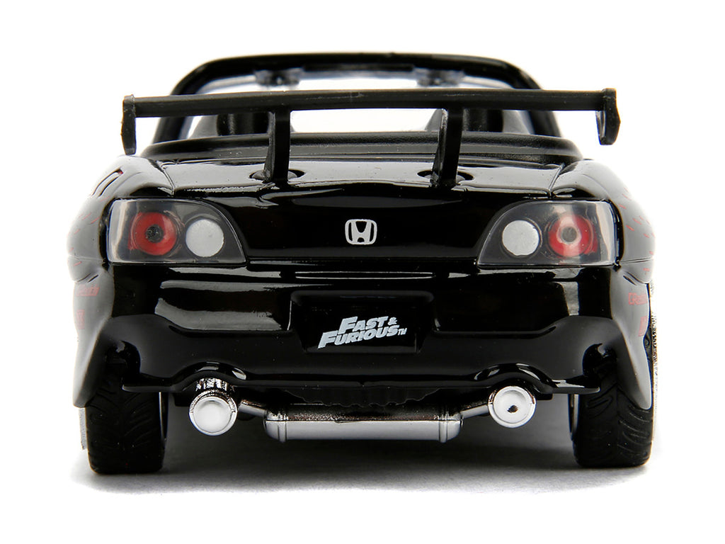 Honda S2000 Convertible Black with Graphics 'The Fast and the Furious' (2001) Movie '25 Years of Fast & Furious' Series 1/32 Diecast Model Car by Jada