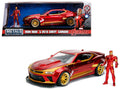 2016 Chevrolet Camaro with Iron Man Diecast Figure 'Marvel' Series 1/24 Diecast Model Car by Jada