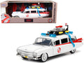1959 Cadillac Ambulance Ecto-1 White 'Ghostbusters' Movie 'Hollywood Rides' Series 1/24 Diecast Model Car by Jada