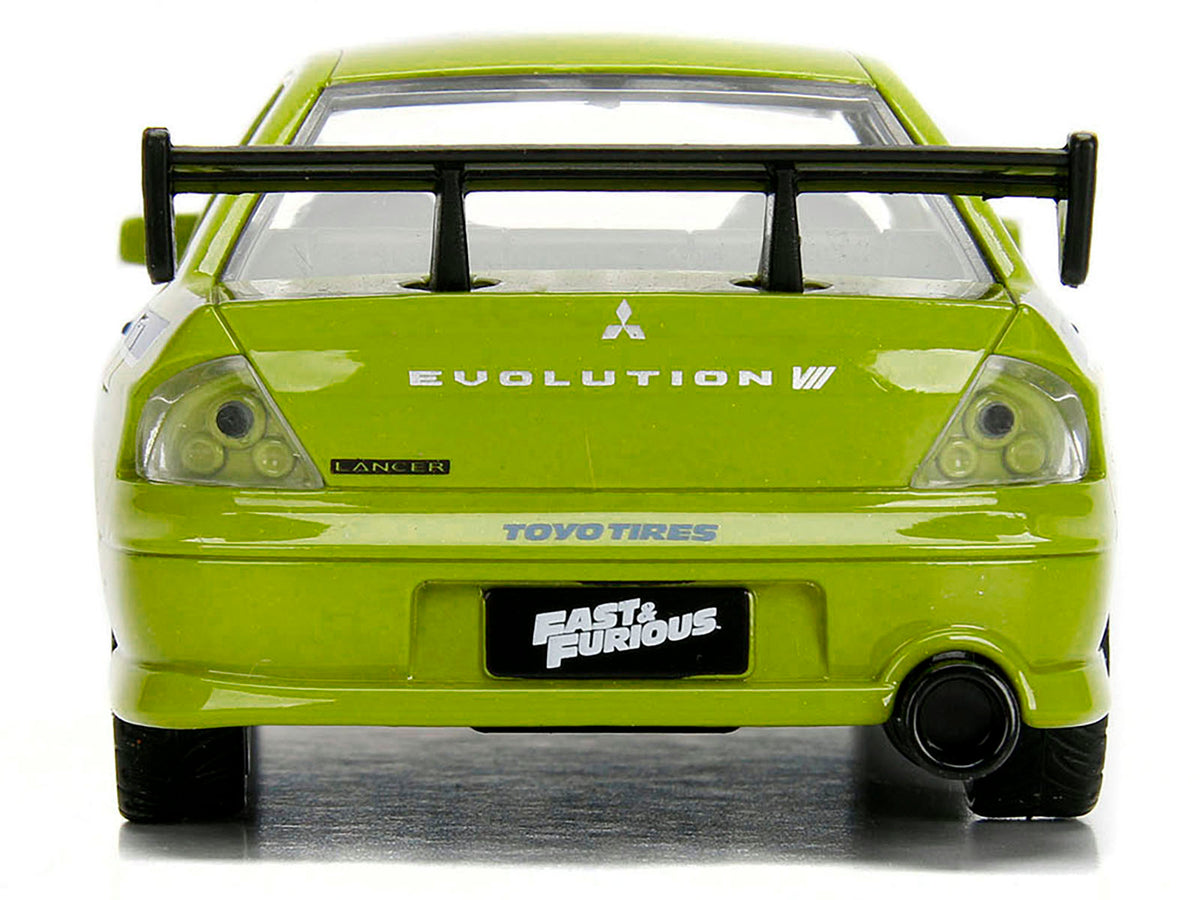 Brian's Mitsubishi Lancer Evolution VII Green 'Fast & Furious' Movie 1/32 Diecast Model Car by Jada