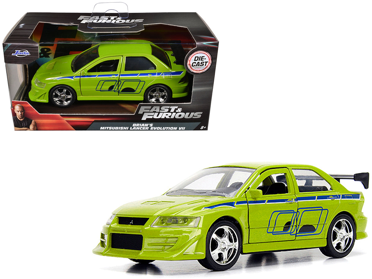 Brian's Mitsubishi Lancer Evolution VII Green 'Fast & Furious' Movie 1/32 Diecast Model Car by Jada