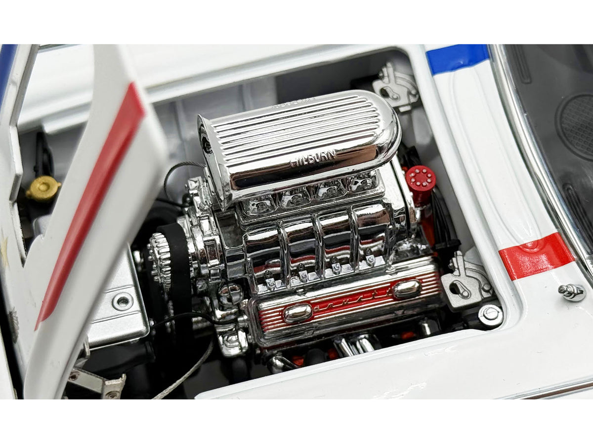 1961 Chevrolet Corvette Grand Sport Gasser 'USA-1' White with Blue and Red Stripes Limited Edition to 362 pieces Worldwide 1/18 Diecast Model Car by ACME