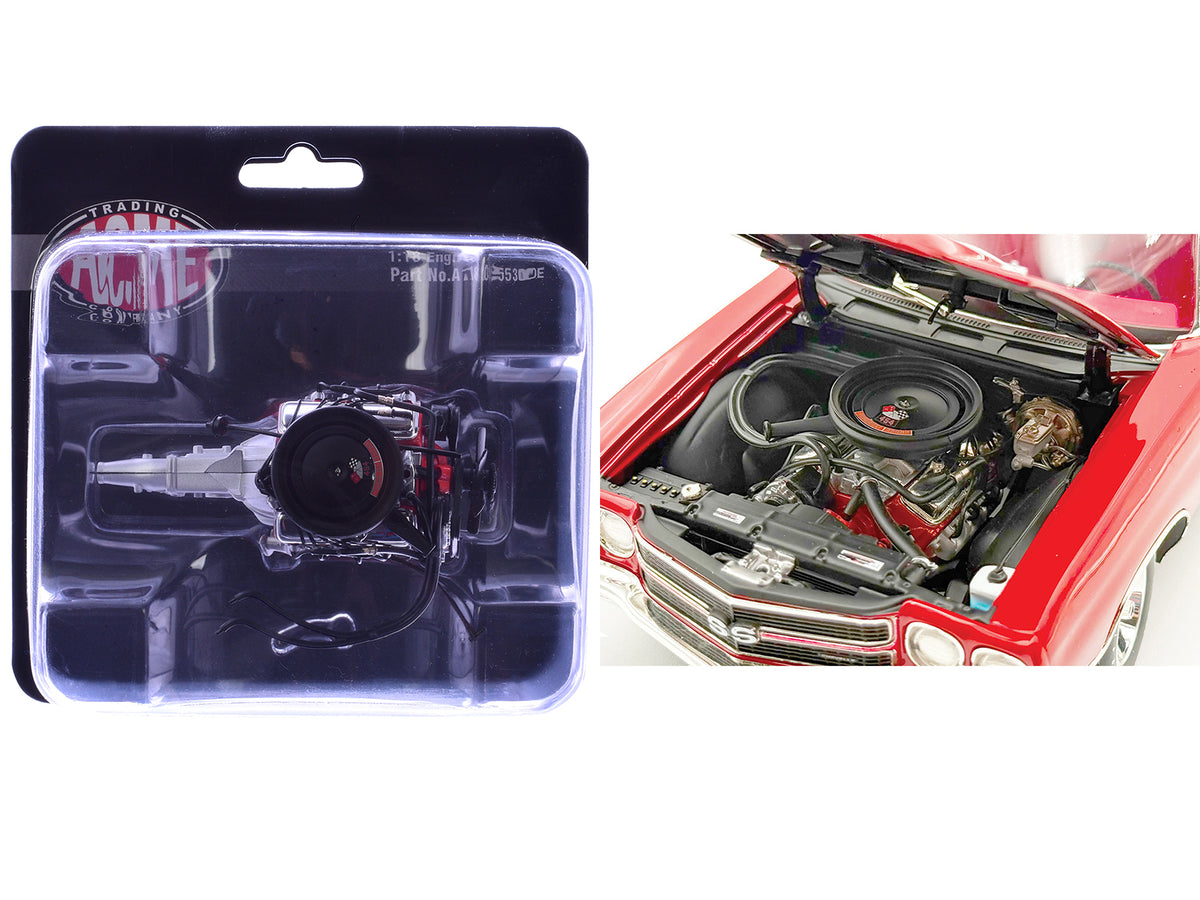 454 LS6 Engine and Transmission Replica from '1970 Chevrolet Chevelle SS' 1/18 Model by ACME