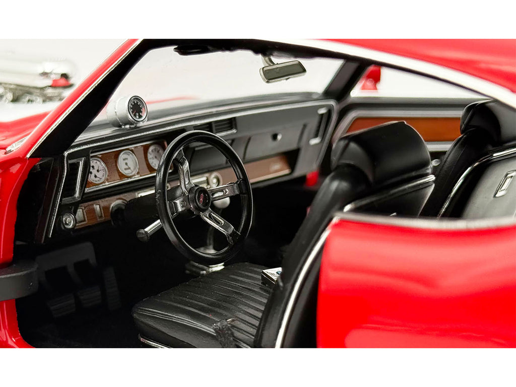 1970 Oldsmobile 442 W30 'W-Machine - Drag Outlaws' Red with White Stripes Limited Edition to 300 pieces Worldwide 1/18 Diecast Model Car by ACME