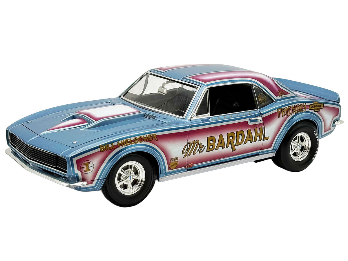 1967 Chevrolet Camaro 'Mr. Bardahl Drag Car' Blue Metallic with Red and White Graphics Limited Edition to 312 pieces Worldwide 1/18 Diecast Model Car by ACME