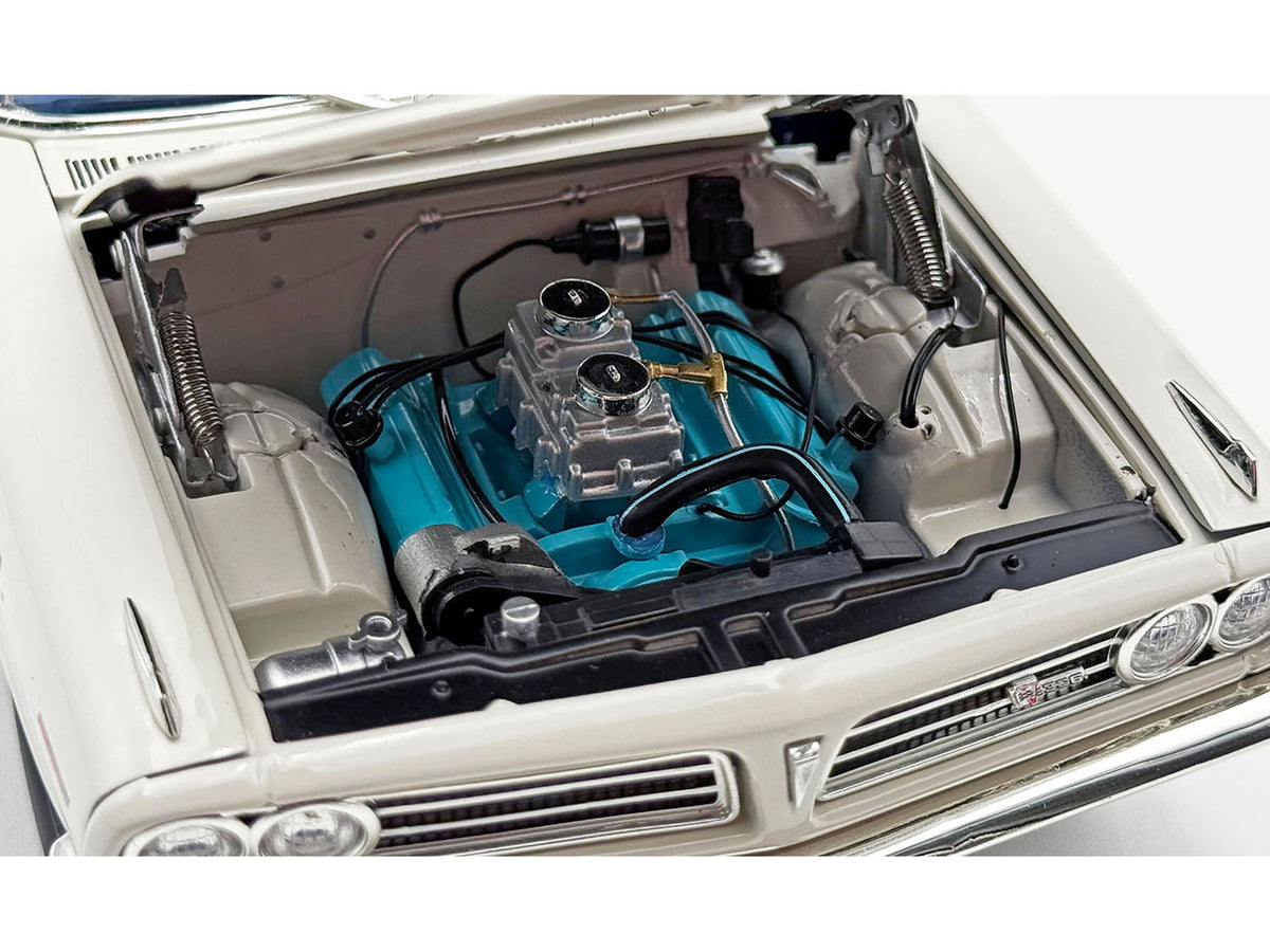 1963 Pontiac Tempest Super Duty 'Wynn Engineering Co.' White with Blue Interior Limited Edition to 315 pieces Worldwide 1/18 Diecast Model Car by ACME