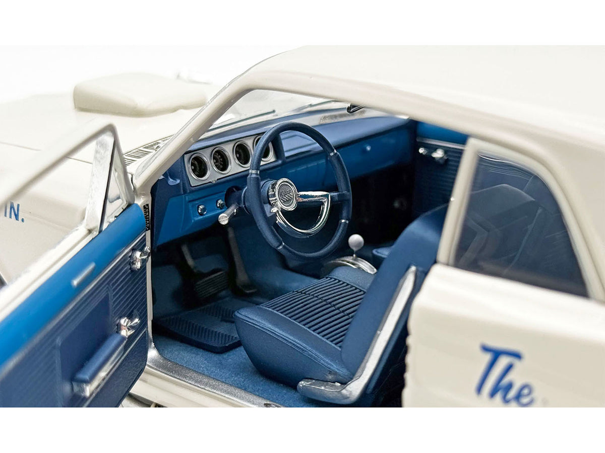 1963 Pontiac Tempest Super Duty 'Wynn Engineering Co.' White with Blue Interior Limited Edition to 315 pieces Worldwide 1/18 Diecast Model Car by ACME
