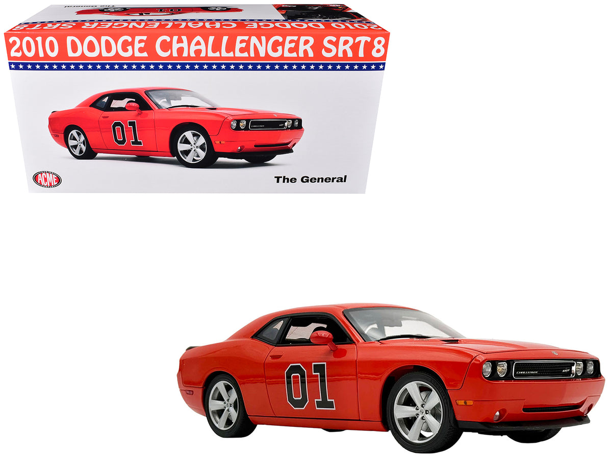 2010 Dodge Challenger SRT8 #01 'The General' Orange Limited Edition to 510 pieces Worldwide 1/18 Diecast Model Car by ACME
