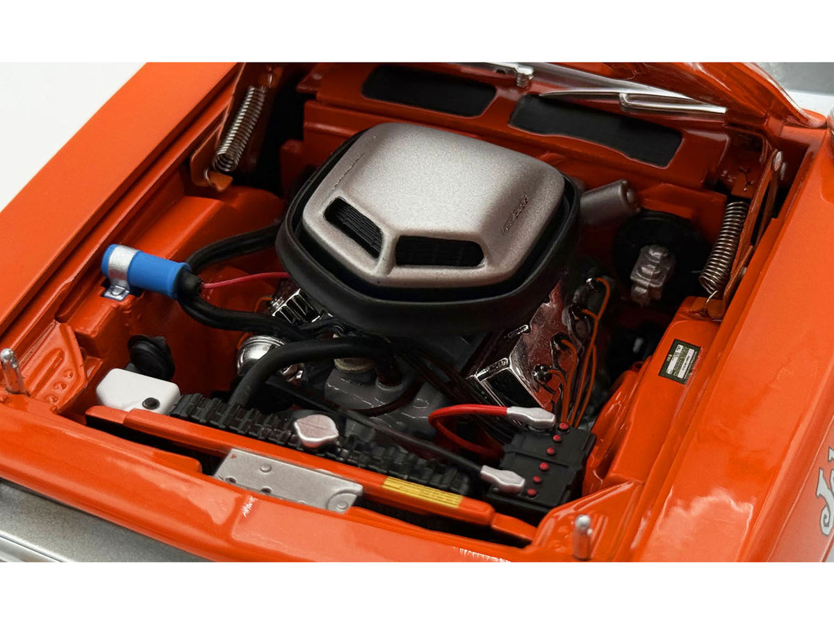 1970 Plymouth HEMI Cuda 'Sun Kissed Cuda - Sox & Martin' Vitamin C Orange with Black Vinyl Top Limited Edition to 444 pieces Worldwide 1/18 Diecast Model Car by ACME