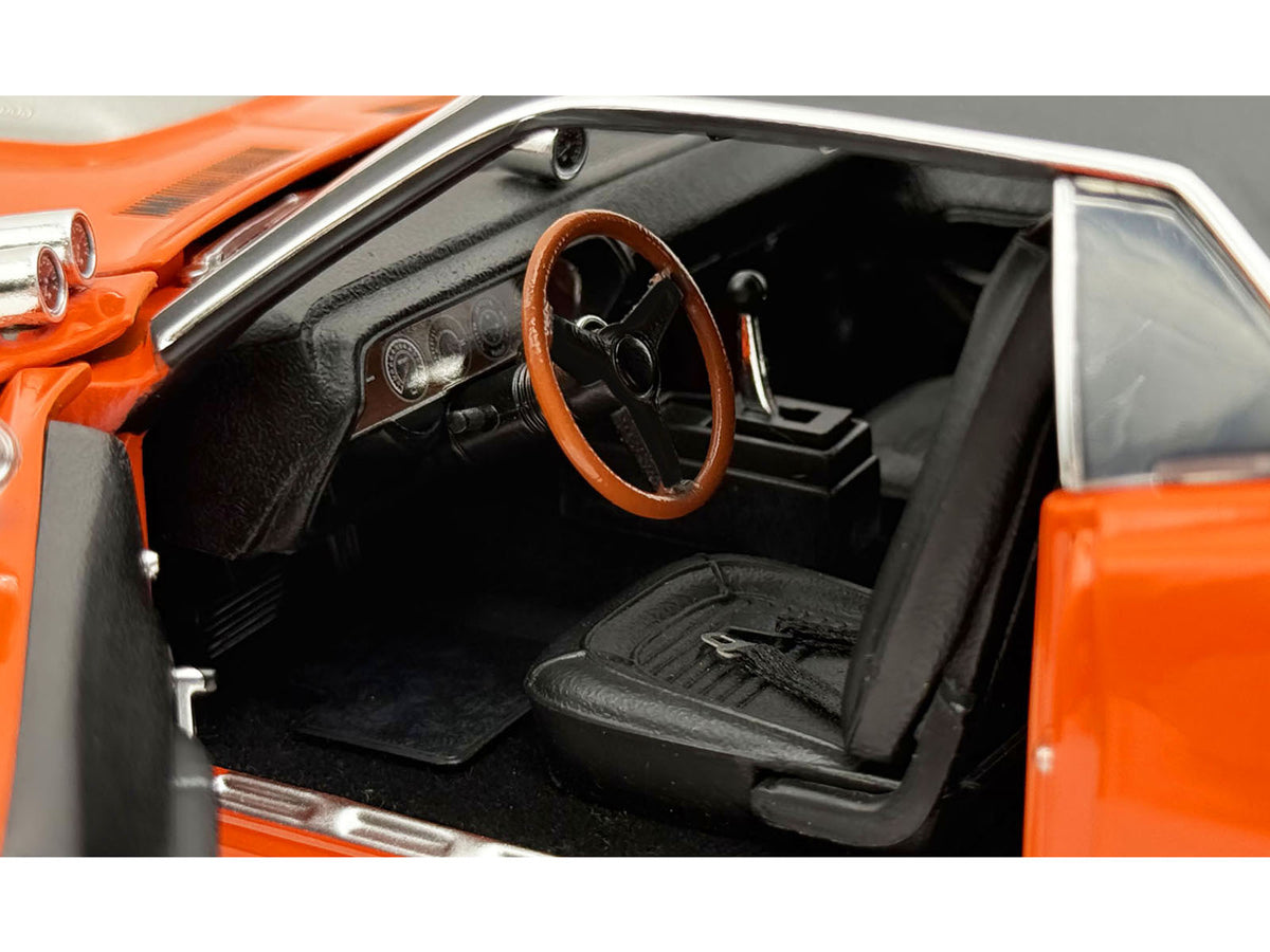 1970 Plymouth HEMI Cuda 'Sun Kissed Cuda - Sox & Martin' Vitamin C Orange with Black Vinyl Top Limited Edition to 444 pieces Worldwide 1/18 Diecast Model Car by ACME