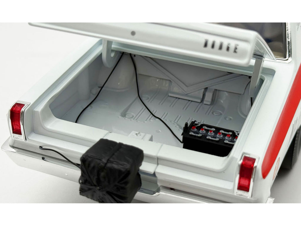 1965 Dodge Coronet AWB 'Mr. Tomato' White with Red Stripes Limited Edition to 408 pieces Worldwide 1/18 Diecast Model Car by ACME