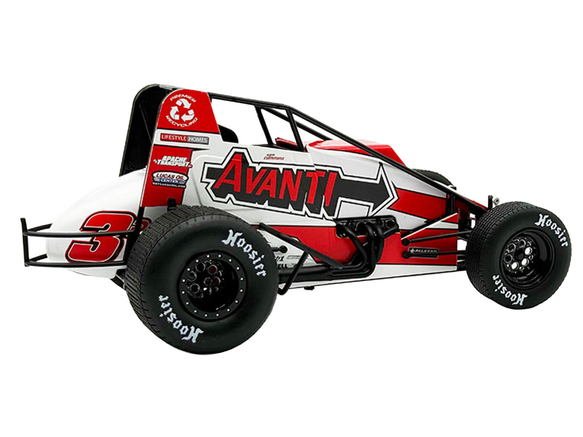 USAC Sprint Car #3P Kyle Cummins 'Avanti' Champion 'USAC Sprint Car National Championship' (2025) 1/18 Diecast Model Car by ACME