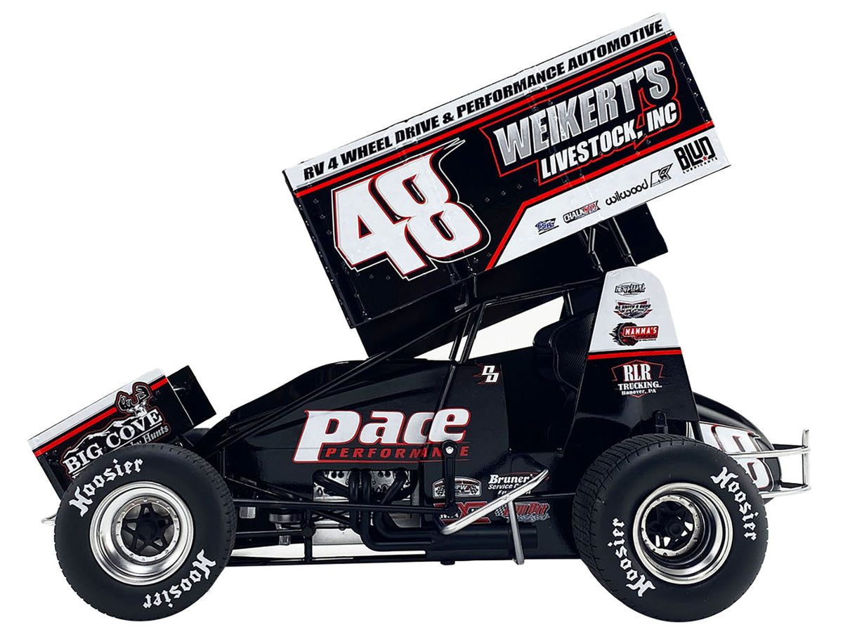 Winged Sprint Car #48 Danny Dietrich 'Weikert's Livestock Inc.' Gary Kauffman Racing (2024) 1/18 Diecast Model Car by ACME