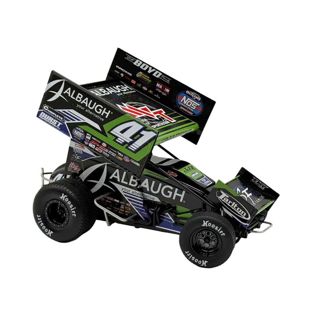 Winged Sprint Car #41 Carson Macedo 'Albaugh' Jason Johnson Racing (2026) 1/18 Diecast Model Car by ACME
