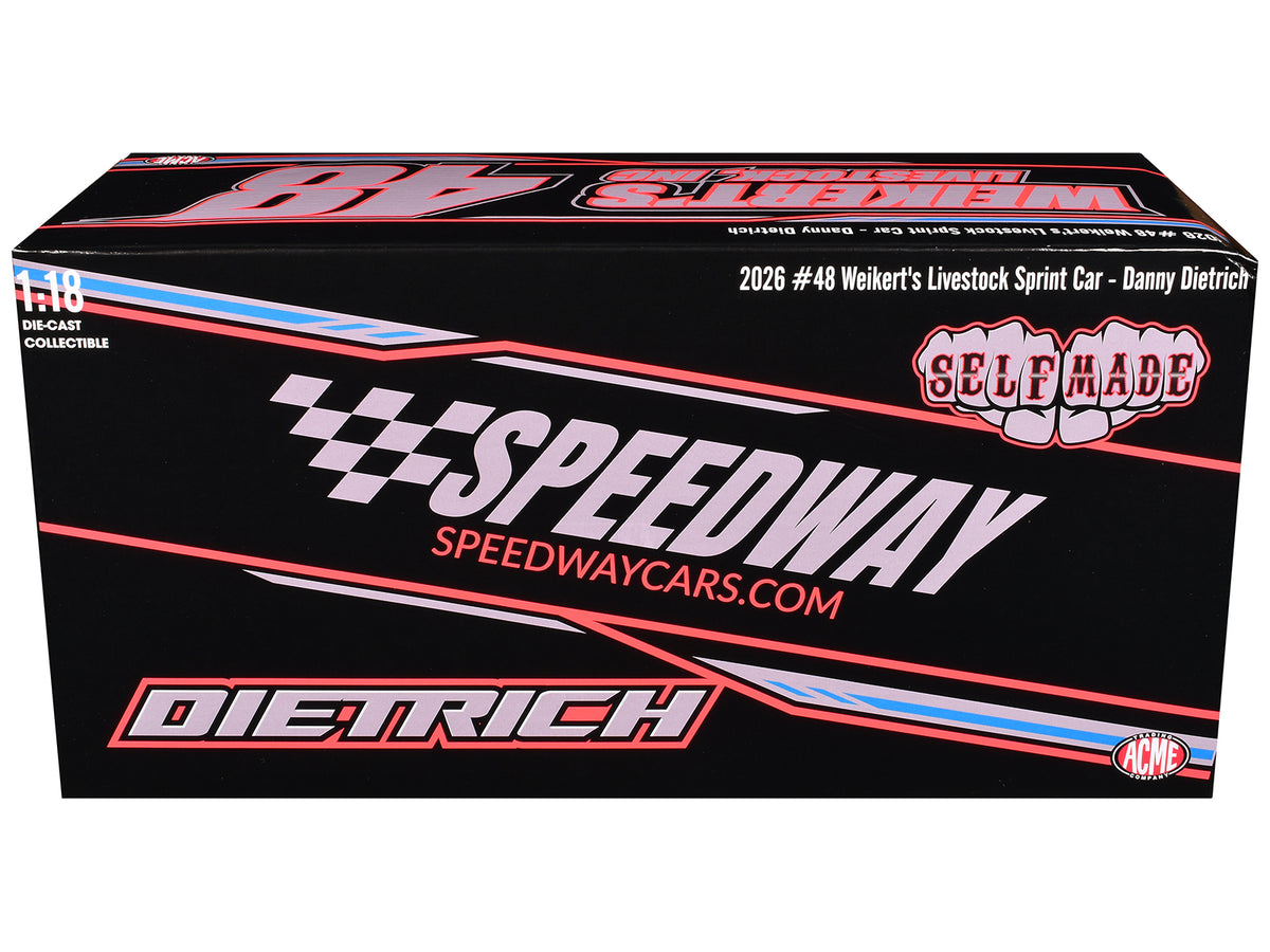 Winged Sprint Car #48 Danny Dietrich 'Weikert's Livestock - Speedway Cars' (2026) 1/18 Diecast Model Car by ACME