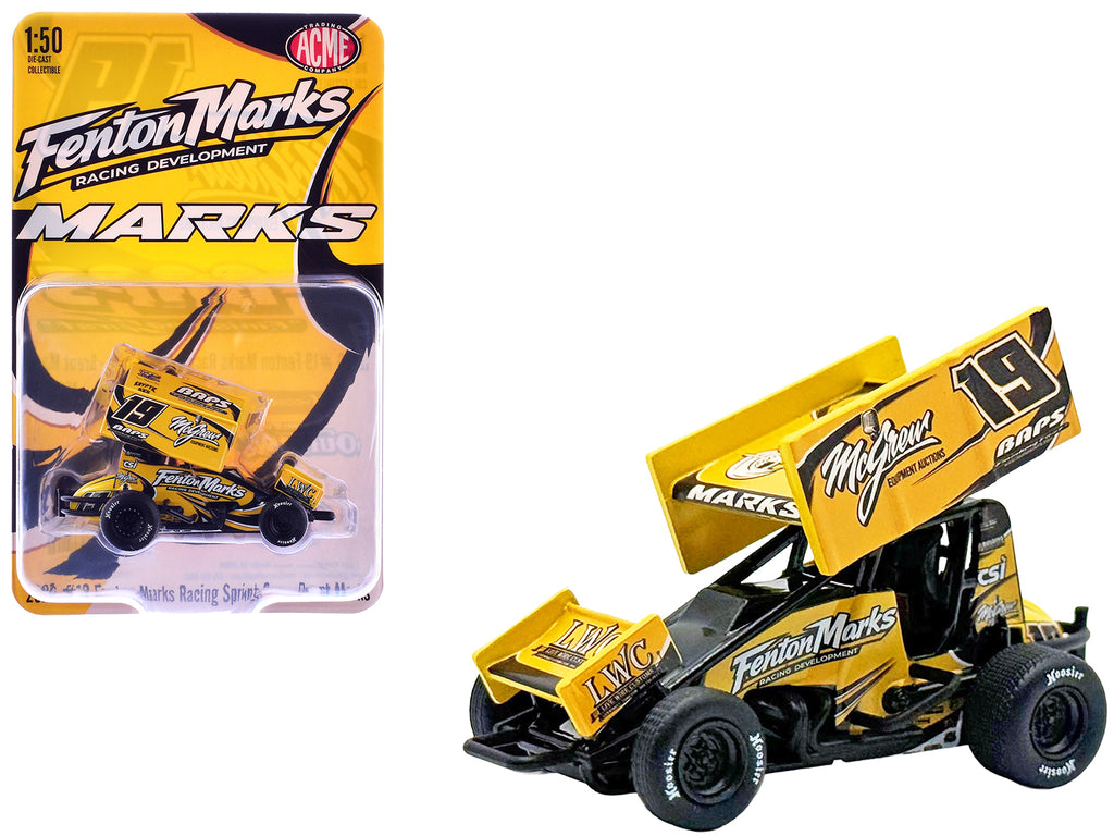Winged Sprint Car #19 Brent Marks 'Fenton Marks Racing' (2026) 1/50 Diecast Model Car by ACME