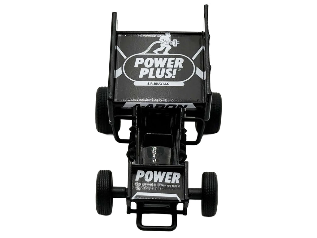 Winged Sprint Car #87 Aaron Reutzel 'Power Plus' Black (2026) 1/50 Diecast Model Car by ACME