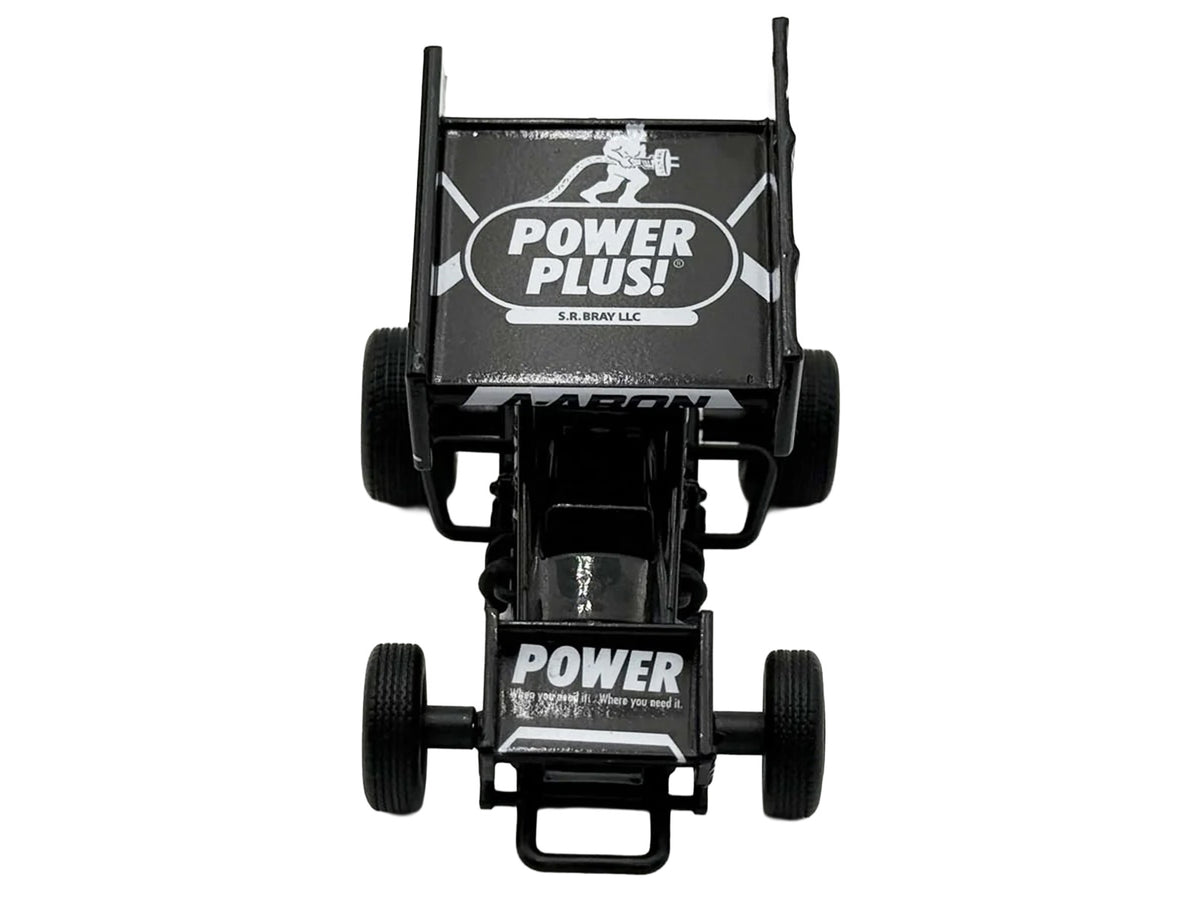 Winged Sprint Car #87 Aaron Reutzel 'Power Plus' Black (2026) 1/50 Diecast Model Car by ACME