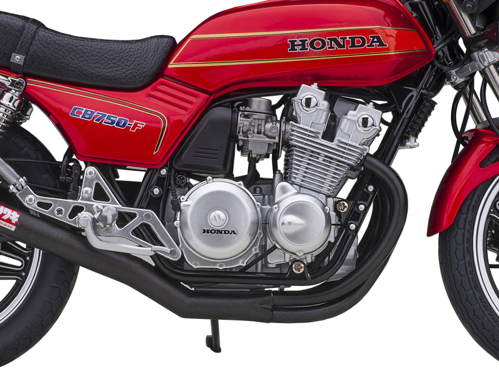 Honda CB750F Motorcycle Red with Helmet 'Baribari Legend' (1986) OVA 1/12 Model by Autoart