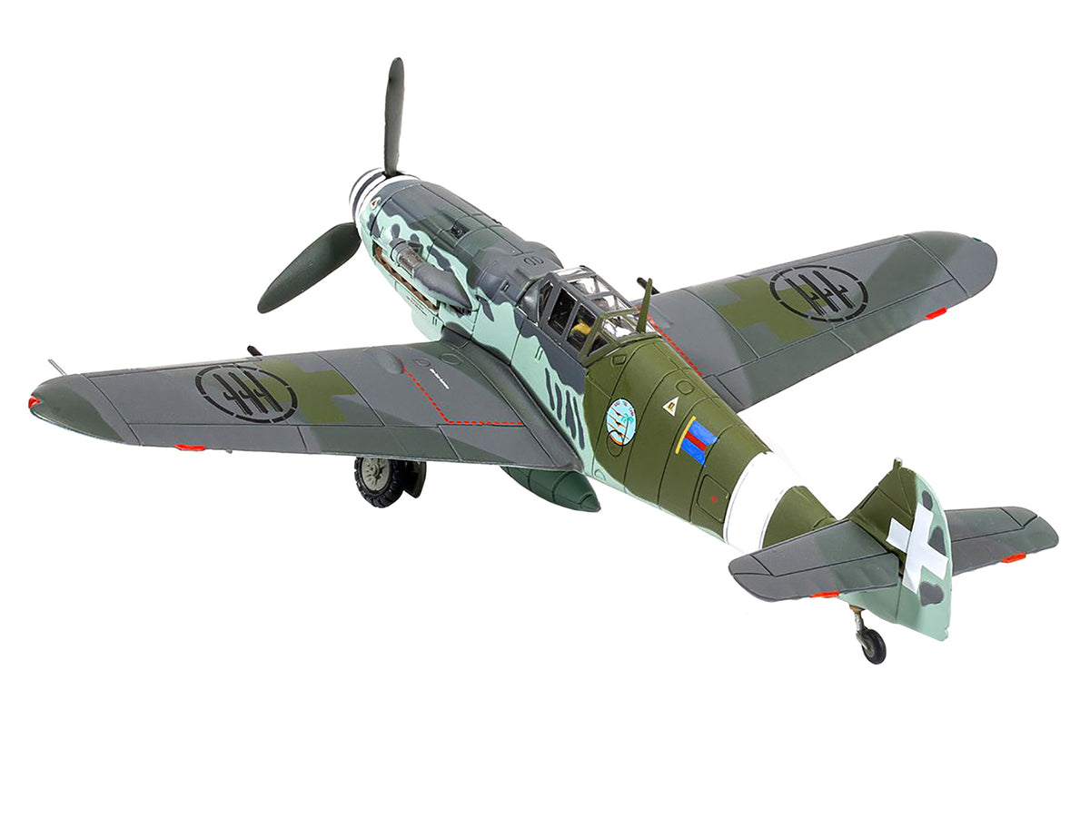 Messerschmitt Me109G-6 (Trop) Fighter Aircraft 'Maggiore Antonio Vizzotto 150 Gruppo Gigi Tre Osei Regia Aeronautica Sicily' (July 1943) 'The Aviation Archive' Series 1/72 Diecast Model by Corgi