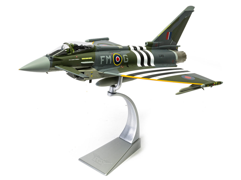 Eurofighter Typhoon FGR4 Fighter Aircraft 'ZJ913 FM-G Moggy D-Day 80th Anniversary Display Scheme' (2024) Royal Air Force 'The Aviation Archive' Series 1/48 Diecast Model by Corgi