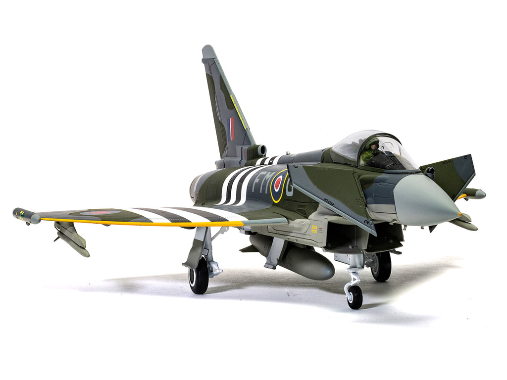 Eurofighter Typhoon FGR4 Fighter Aircraft 'ZJ913 FM-G Moggy D-Day 80th Anniversary Display Scheme' (2024) Royal Air Force 'The Aviation Archive' Series 1/48 Diecast Model by Corgi