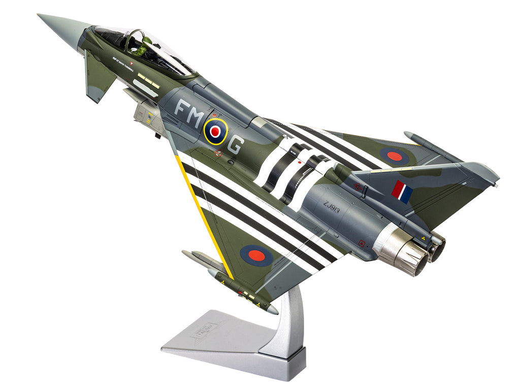 Eurofighter Typhoon FGR4 Fighter Aircraft 'ZJ913 FM-G Moggy D-Day 80th Anniversary Display Scheme' (2024) Royal Air Force 'The Aviation Archive' Series 1/48 Diecast Model by Corgi