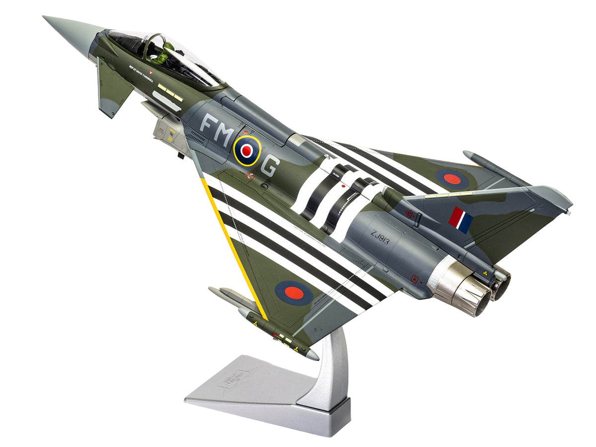 Eurofighter Typhoon FGR4 Fighter Aircraft 'ZJ913 FM-G Moggy D-Day 80th Anniversary Display Scheme' (2024) Royal Air Force 'The Aviation Archive' Series 1/48 Diecast Model by Corgi