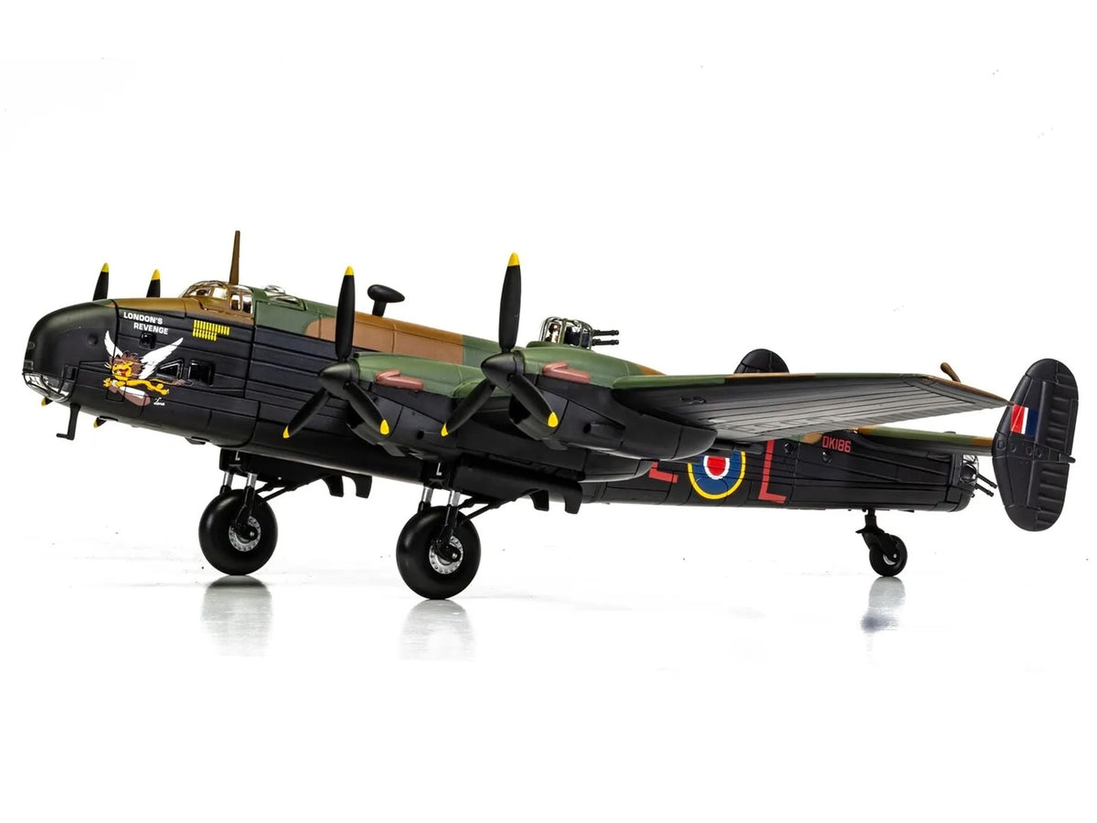 Handley Page Halifax MkV Bomber Aircraft 'DK186 London’s Revenge - L for Lana No. 427 Squadron RAF Leeming' (1943) Royal Canadian Air Force 'The Aviation Archive' Series 1/72 Diecast Model by Corgi